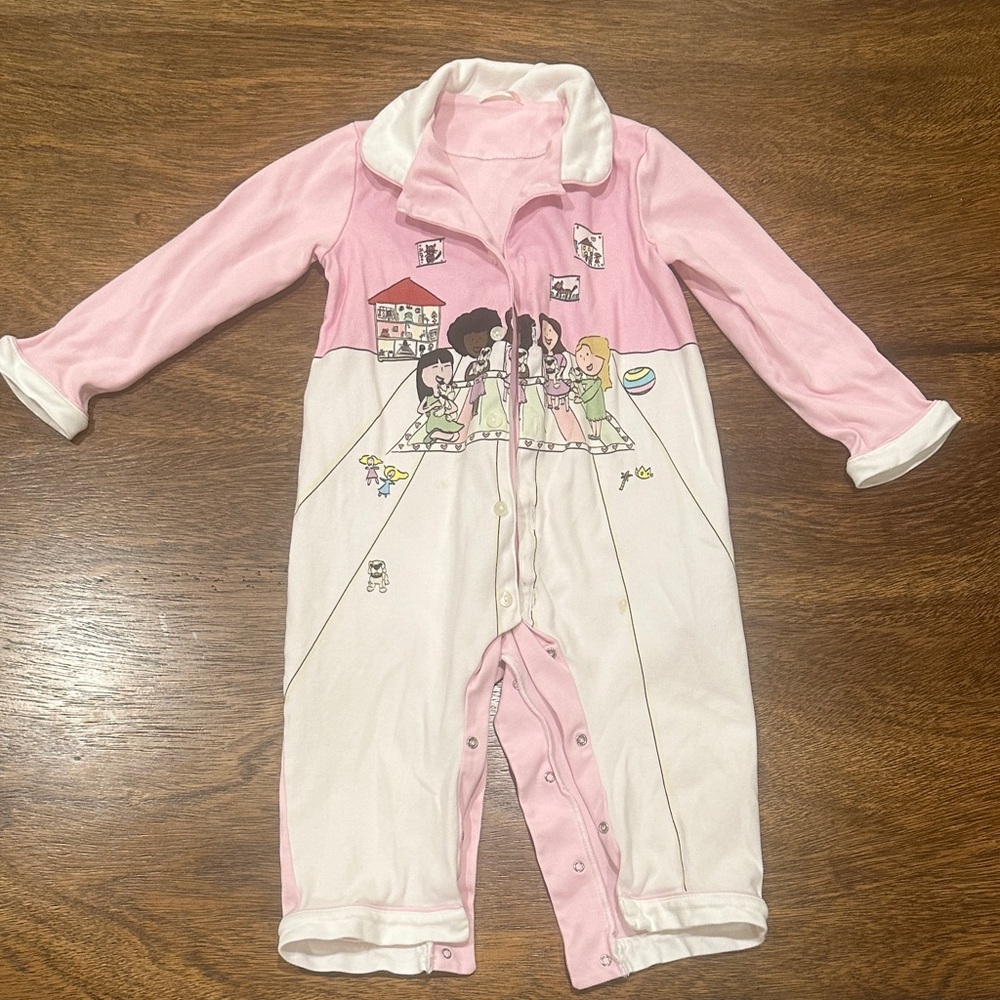 Dolce & Gabbana Pink and White Girls' One-Piece Bodysuit